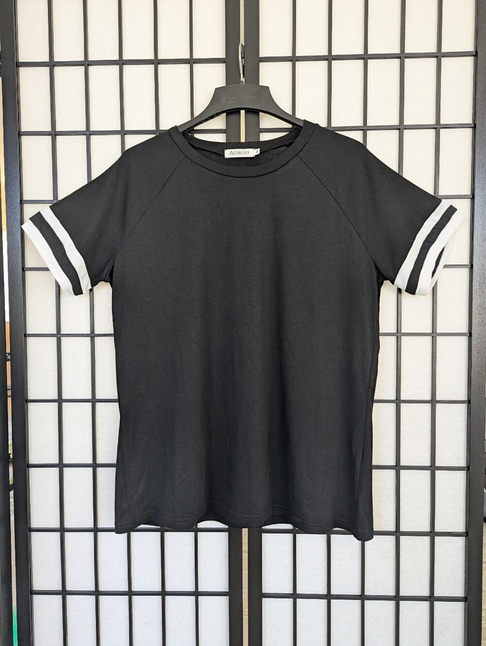 Women's Retro T-shirt Black XL